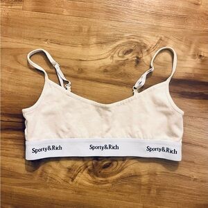 Sporty & Rich Serif Logo Sports Bralette